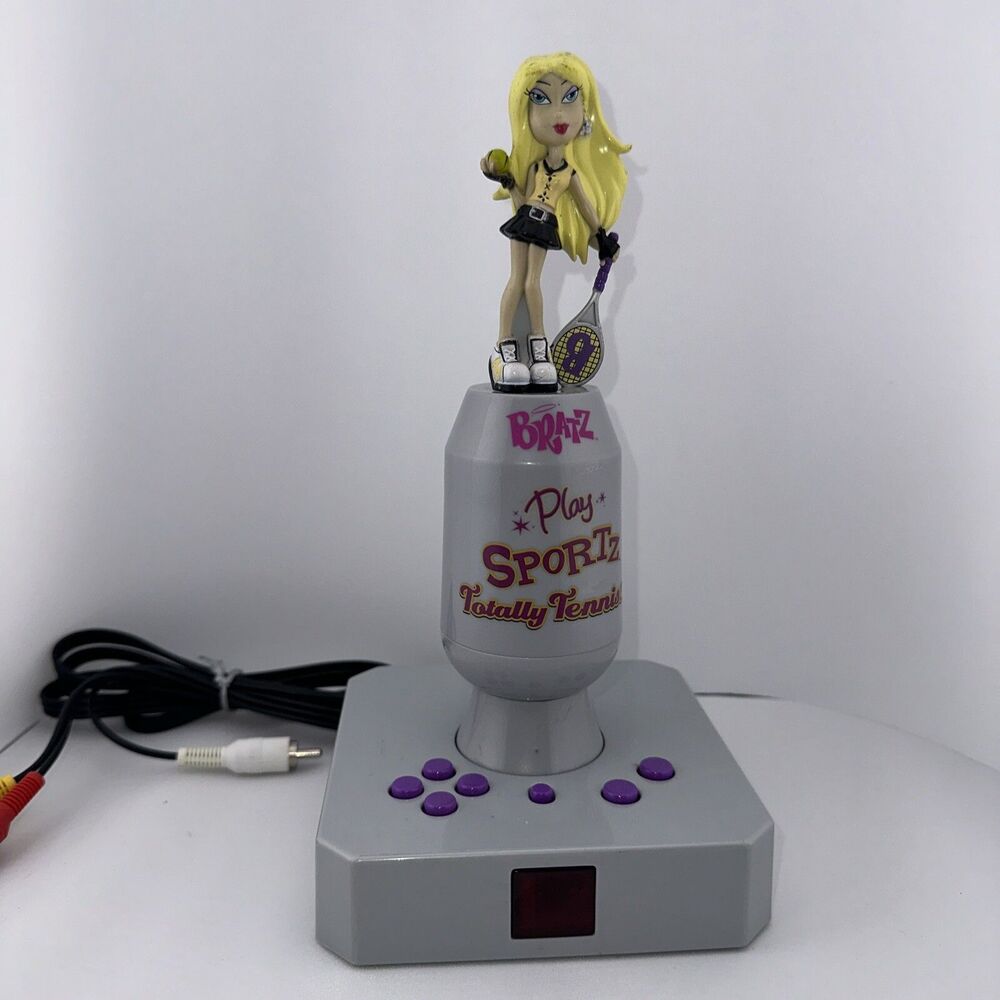 Vtg Bratz Play Sportz Totally Tennis TV Plug N Play Game MGA Entertainment Rare